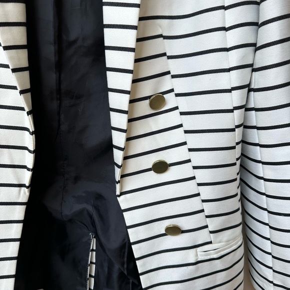 H&M Striped Blazer with Gold Buttons - Picture 3 of 6